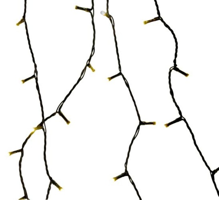 Casaya Lichterkette Basic, 240 LEDs, 18 m, 2700K, IP44, dimmbar, schwarz, 997397