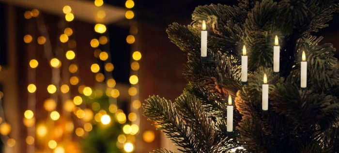 Casaya Kerzenset, LED, 15er Set, mit Clip, kabellos, flackernd, warmweiß, 997398