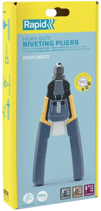 Rapid RP100 Multi™ Kraftsparende Blindnietzange, 3,2 bis 4,8 mm, 5001721