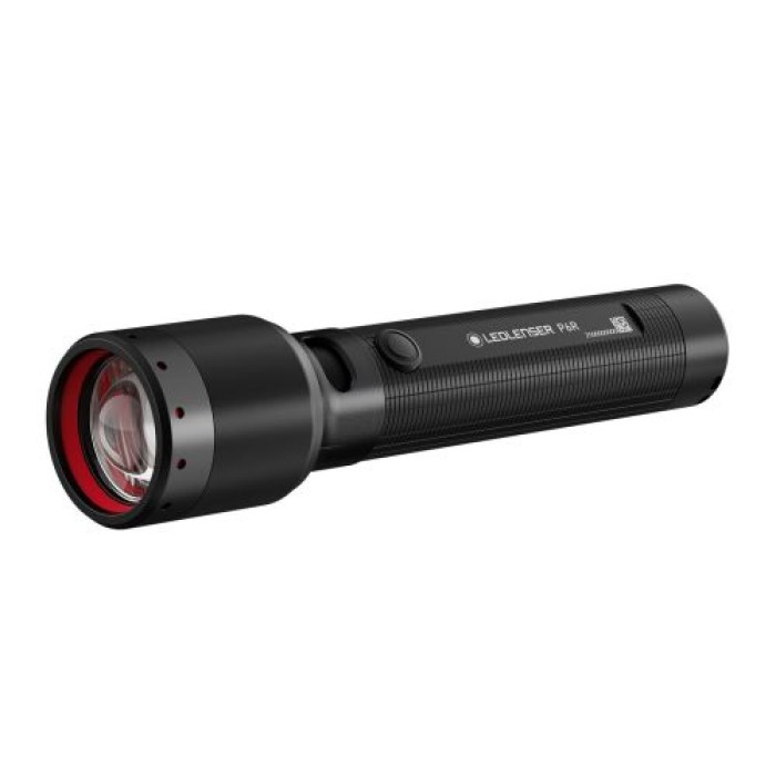 Ledlenser P6R wiederaufladbare LED Taschenlampe, 1200 Lumen, 320m Fokus, USB-C, IP68 wasserdicht, 60 Stunden Leuchtdauer, 4 Leuchtmodi, Notfalltaschenlampe, Camping, Outdoor, taktisch P6R 1200 lm 503146