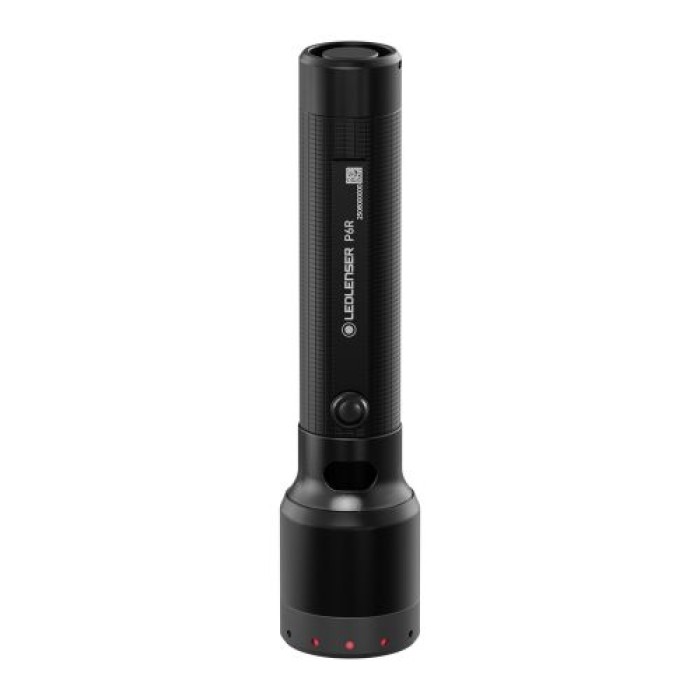 Ledlenser P6R wiederaufladbare LED Taschenlampe, 1200 Lumen, 320m Fokus, USB-C, IP68 wasserdicht, 60 Stunden Leuchtdauer, 4 Leuchtmodi, Notfalltaschenlampe, Camping, Outdoor, taktisch P6R 1200 lm 503146