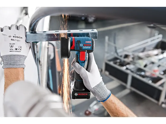 Bosch Professional Combo Set GSR 12 V-15 + GWS 12 V-76 2x2 Ah Akku in L-BOXX, 0615990N2U