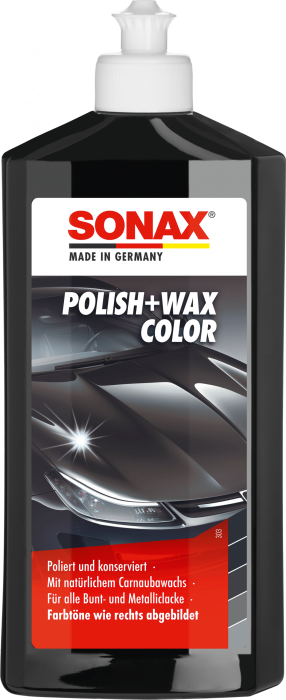 SONAX Polish+Wax Color schwarz - polishwax-color-schwarz, 500ml, 296100