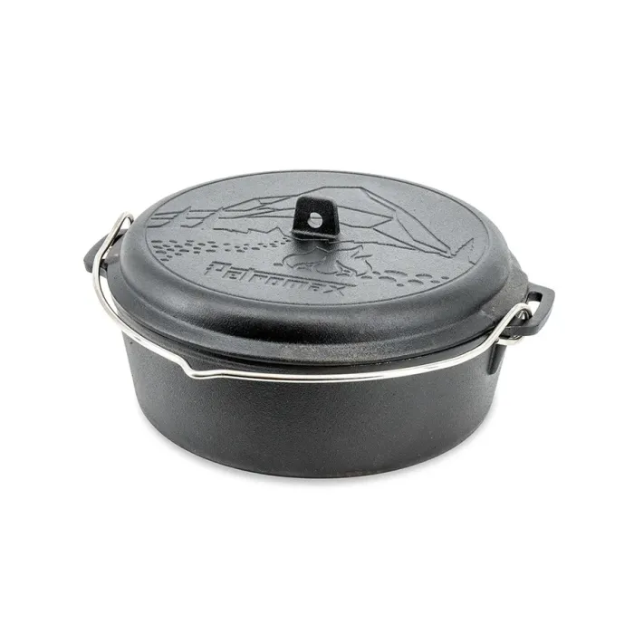 Petromax Dutch Oven Essential Line - Feuertopf mit Deckel, 4.5 Liter,  FT4.5-T-ESSENTIAL