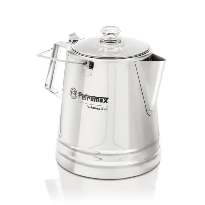 Petromax Perkolator Perkomax - Kaffeekanne für verschiedene Herdarten und offenes Feuer, 1,5 Liter, Edelstahl, per-14-le