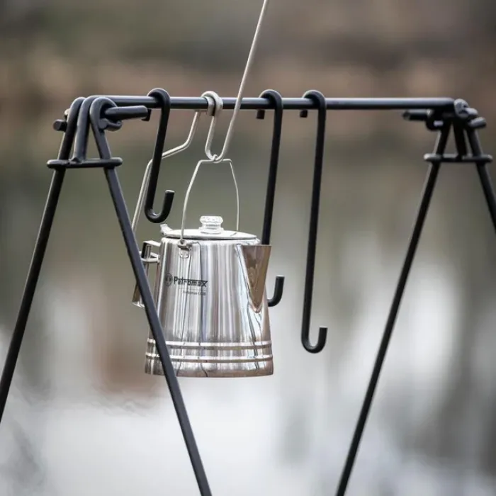 Petromax Perkolator Perkomax - Kaffeekanne für verschiedene Herdarten und offenes Feuer, 1,5 Liter, Edelstahl, per-14-le