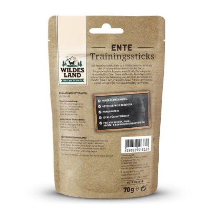 Wildes Land Trainingssticks Ente, 70 g, WL513233