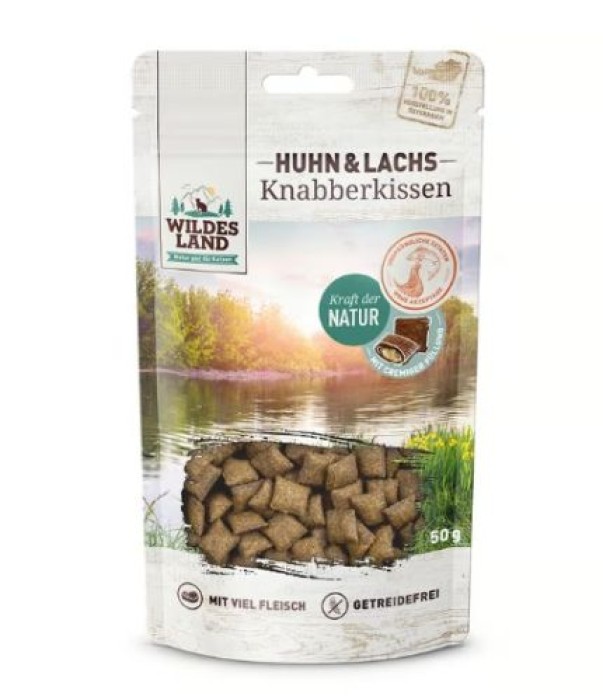 Wildes Land Knabberkissen Huhn und Lachs, 50g, WL516289