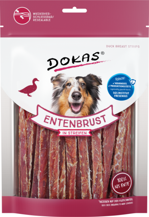 Dokas Entenbrust in Streifen, 250g, 180316