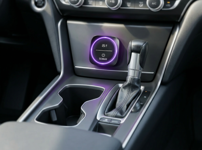 TECHNAXX Verkehrswarner TX-387 mit Blitzer.de – mit Gefahren- & Geschwindigkeitswarnung, 5428