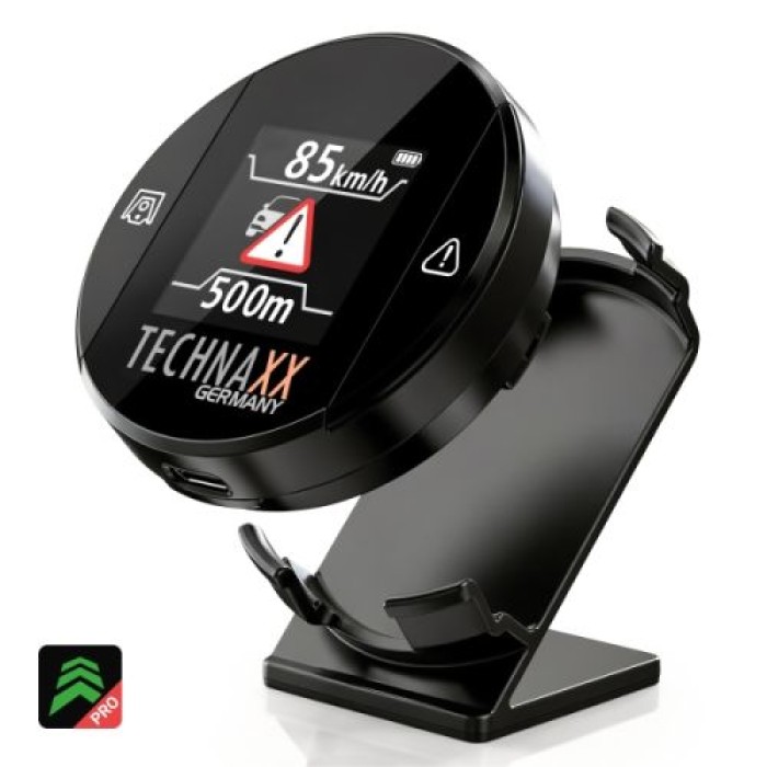 TECHNAXX Verkehrswarner TX-388 mit Blitzer.de – Gefahren- &Geschwindigkeitswarnung, 5429