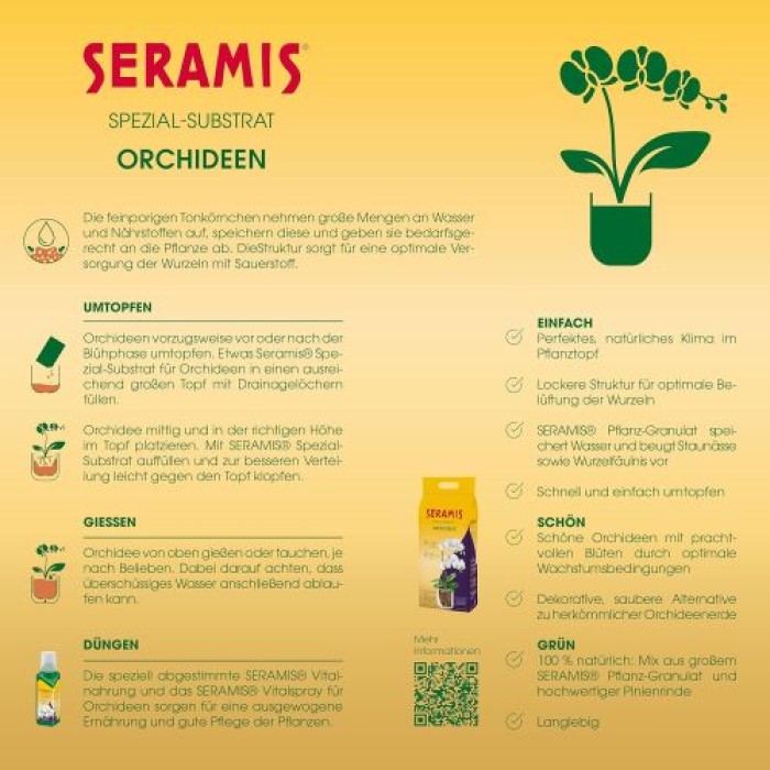 Seramis Spezial-Granulat für Orchideen 7L, 730086