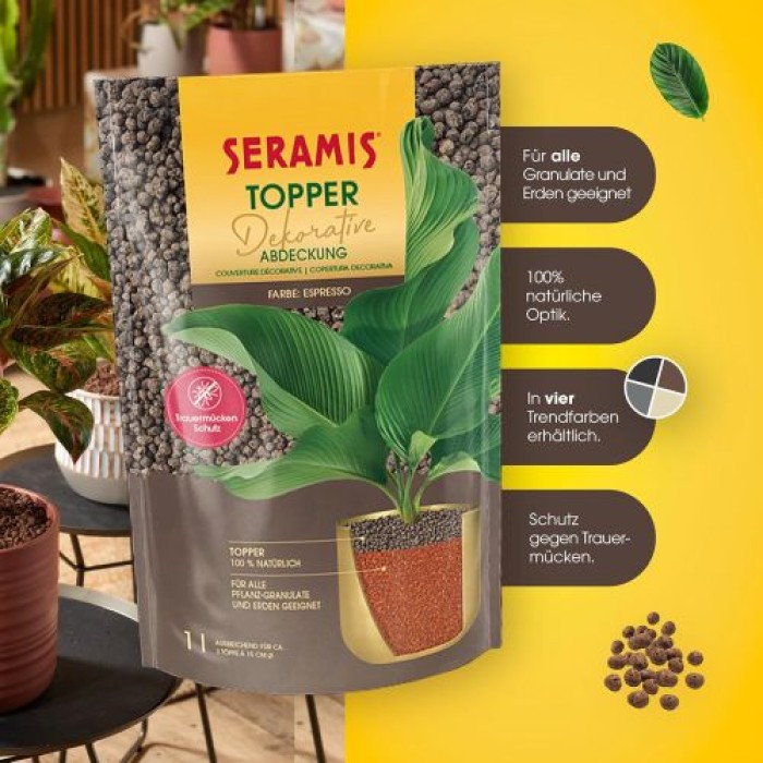 Seramis Topper Granulat Espresso, 1 L 738006
