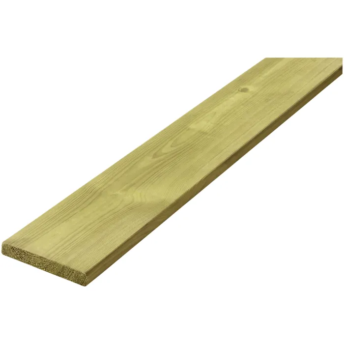 Holz-Terrassendielen 300cm, Breite 12 cm, Stärke 2 cm, kesseldruckimprägniert, 1 Stk., 887484