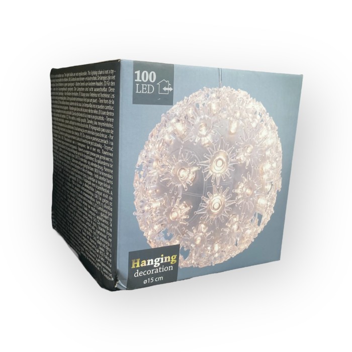 Kugel mit 100 Lampen 15cm AXZ001050 2