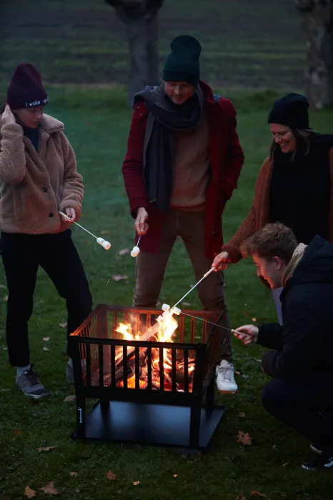 Barbecook Feuerkorb Classic Squadra, Stahl, 62 x 62 x 49 cm, BC-WOO-6012