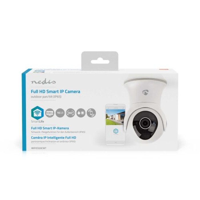 Nedis SmartLife Außenkamera, Full HD, WIF,I IP65, 16GB, 5806267