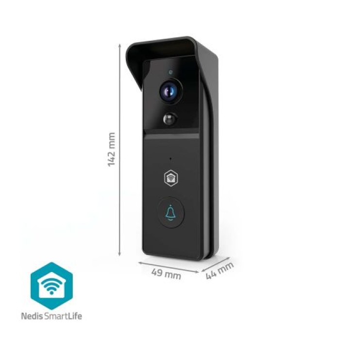 Nedis SmartLife Video-Türsprechanlage, 100° Weitwinkel, Nachtsicht, 8048611