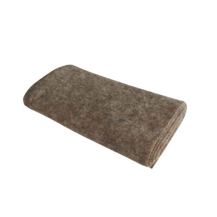 Windhager Schafwoll-Filzmatte, Kälteschutzmatte, 300 g/m², 2 x 0,38 m, grau, 06040