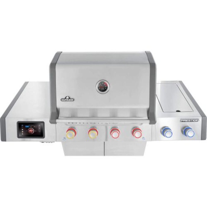 Napolein Gasgrill Prestige PRO 500 Edelstahl, inkl. Drehspieß, 4 Nrenner, PRO500VXRSIBPSS-DE