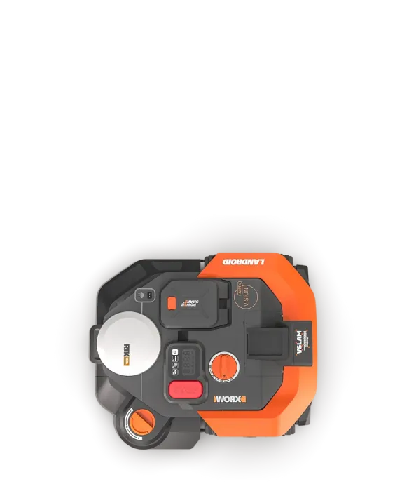 WORX Landroid Vision Cloud WR308E 2WD Mähroboter ohne Begrenzungskabel für 800 m² (KI-Hinderniserkennung, VSLAM+ RTK Cloud Navigation, Auto-Mapping, App-Steuerung, Cut-to-Zero) WR308E