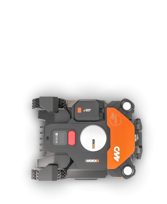Worx Landroid Vision Cloud 4WD - Für Rasenflächen bis 600m² - WR340E