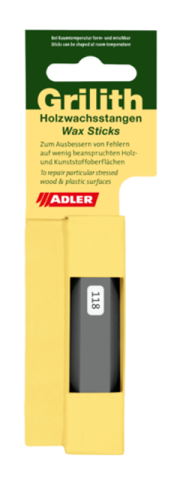 Adler Grilith Holzwachsstange Mittelgrau, Nr. 118, 702704034011