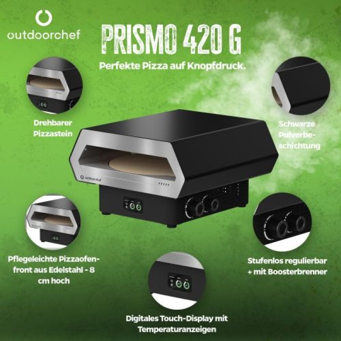 Outdoorchef Gas Pizzaofen Prismo 420 G, 18.129.11