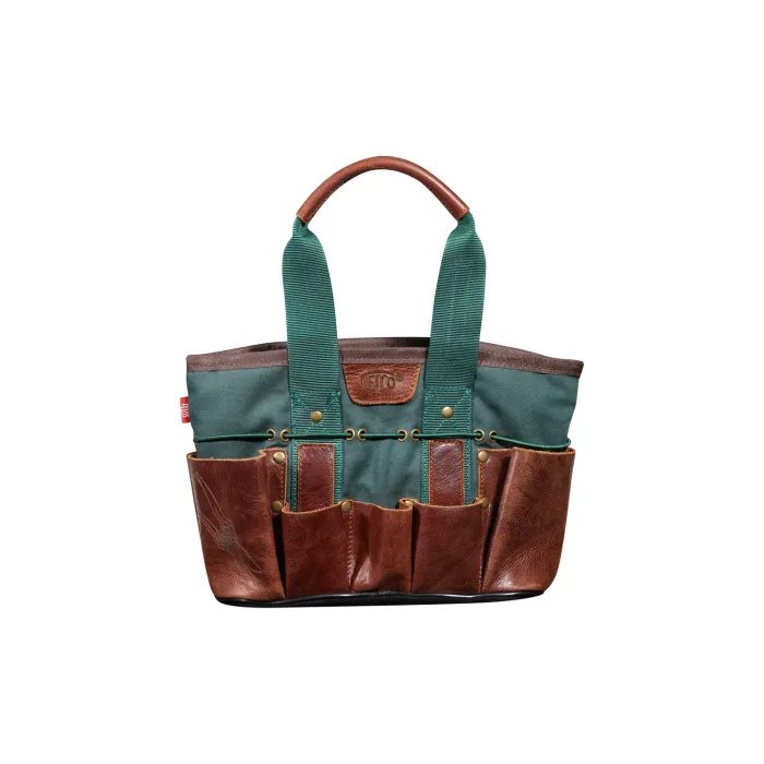 FELCO 482 Gartentasche Mini kompakt, wasserdichtes Canvas und Leder, F482