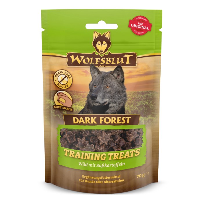 Wolfsblut Training Treats, Dark Forest, Wild mit Süßkartoffeln, 70 g, WB785193