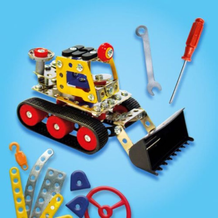 SES Creative Creator Metall-Bausatz – Baufahrzeuge 3 in 1, 14269