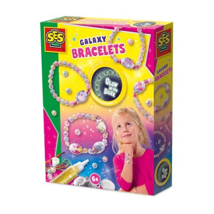 SES Creative Glow in the Dark Armbänder Galaxy, 14761