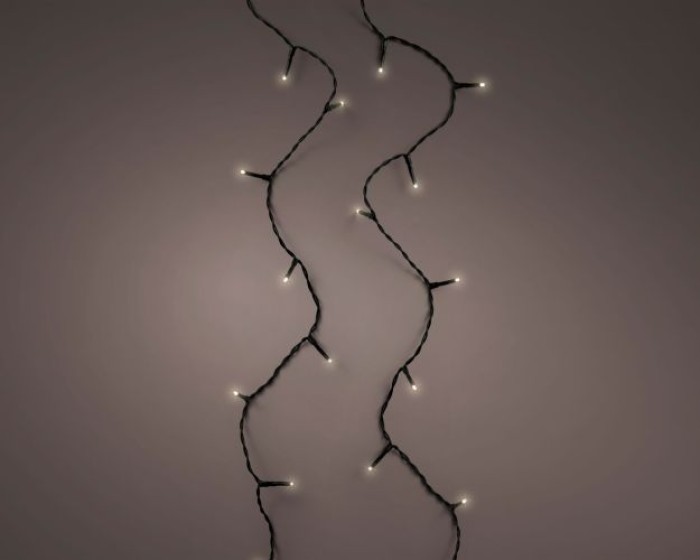 Lumineo LED Ricelight 3m, 40LEDs, außen, schwarz/klassisch warm, 494332