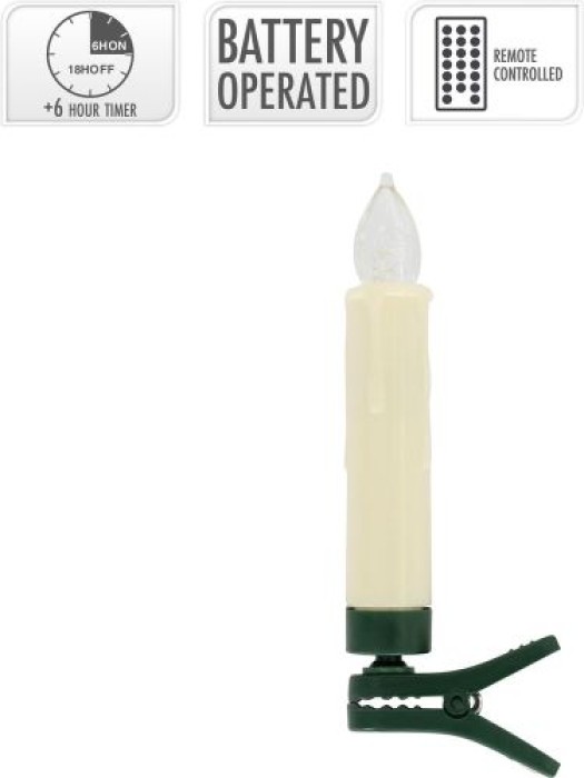 Koopman Kerzenbeleuchtung 20 Stück mit Timer, AX2001020