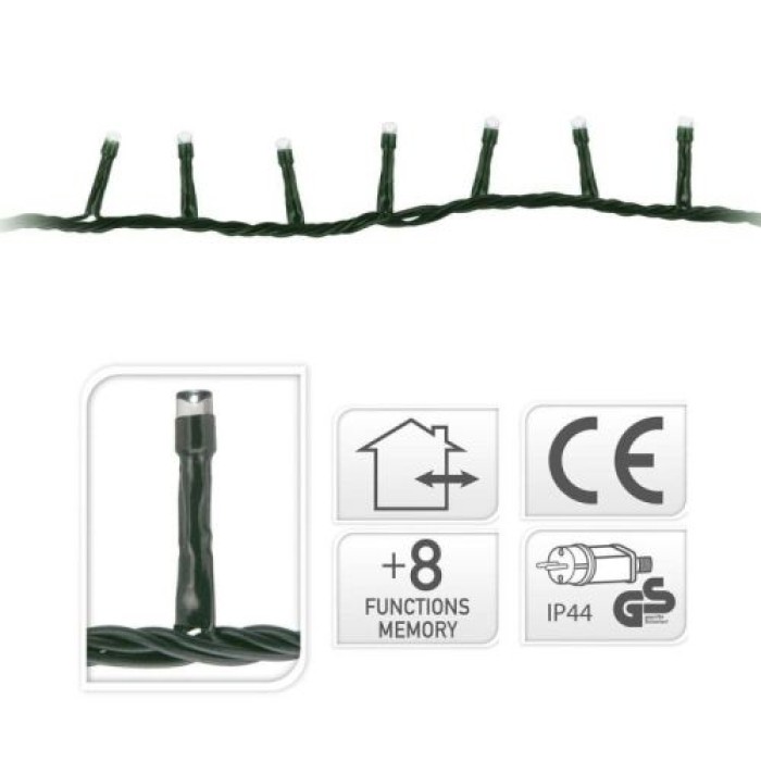 Koopman Clusterlichterkette 1200LED, 24m, warmweiß, AX8560150