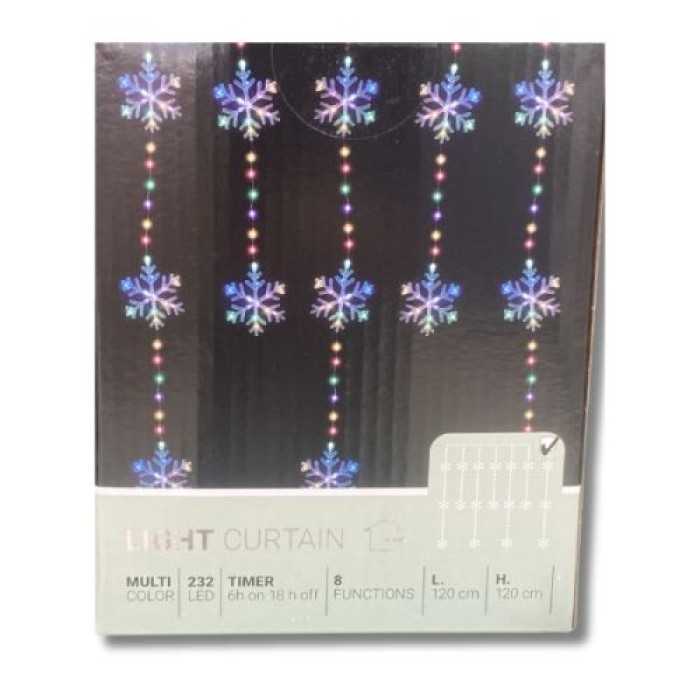 Koopman LED Vorhang bunt, 120x120cm, 232 LEDs, AVX100670