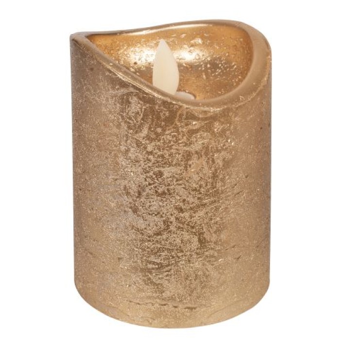 Koopman Ledkerze Gold, 7,5 x 10 cm, realistic, AX5442200