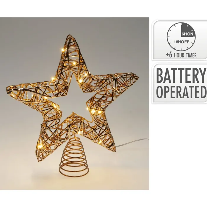 Koopman Baumspitze LED, H 28 x B 5 x L 24 cm, AMZ200680