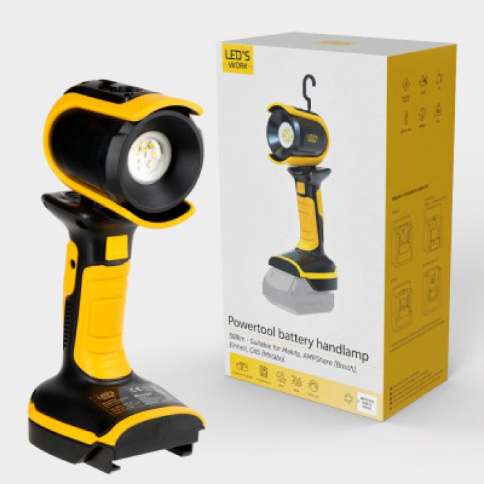 LEDs Work Akku-Arbeitsleuchte für Elektrowerkzeuge, 18V 500lm - 300816 2
