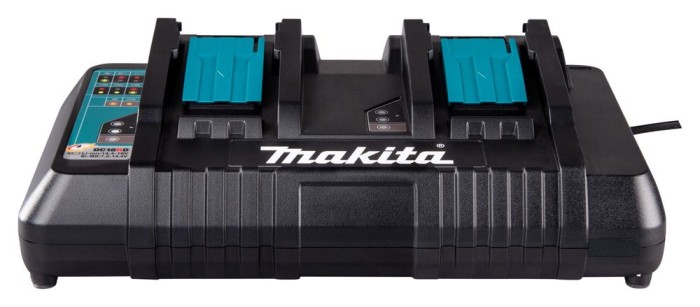 Makita Doppel-Schnellladegerät DC18RD, Li-Ionen, 14,4-18 V LXT, 196933-6