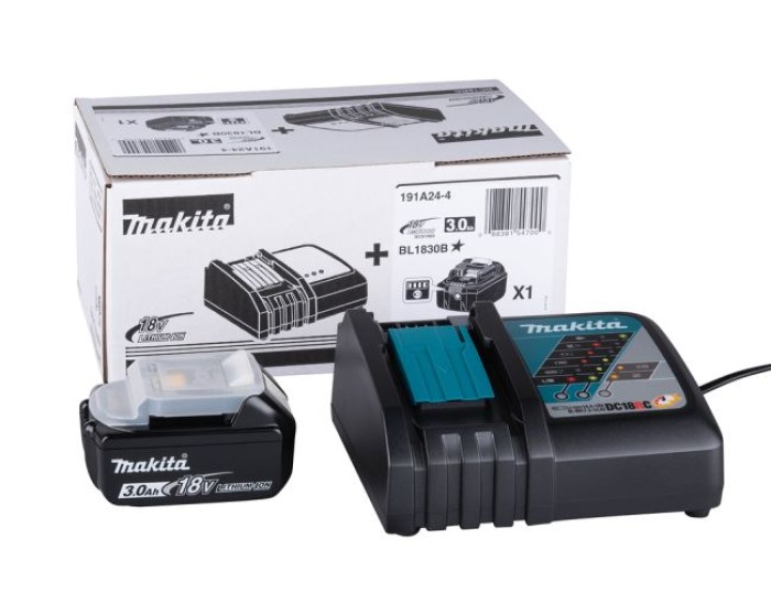 Makita Power Pack LXT, 18V, BL1830B, DC18RC, 191A24-4