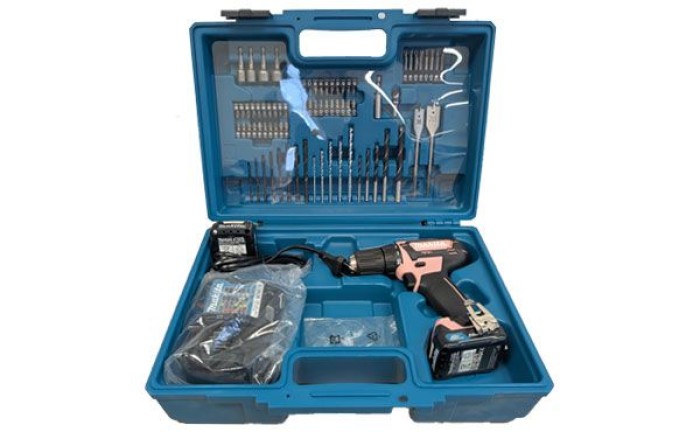 Makita Akku-Bohrschrauber 12V im pinken Gehäuse DF333DWAP2
