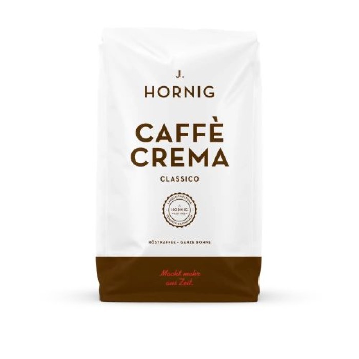 J. Hornig Caffè Crema Classico Kaffee ganze Bohne 1 kg, kräftig, Espresso, 1737