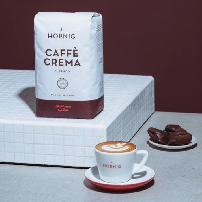 J. Hornig Caffè Crema Classico Kaffee ganze Bohne 1 kg, kräftig, Espresso, 1737