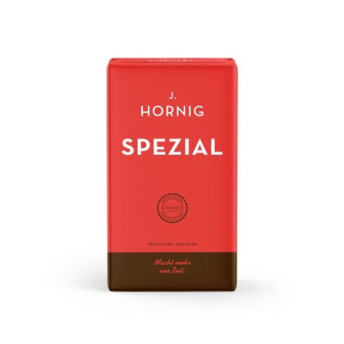 J. Hornig Spezial Kaffee gemahlen 500 g, mild-würzig, mittlere Röstung, 106