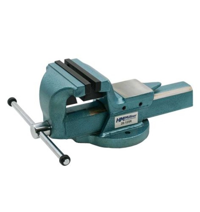 HM-Müllner Parallel-Schraubstock mit Rohrspannbacken 28/125R