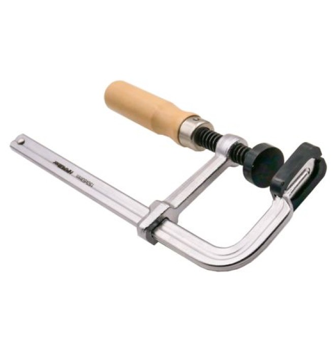 HM-Müllner Ganzstahl-Schraubzwinge 150mm mit Schonbacken 82-150