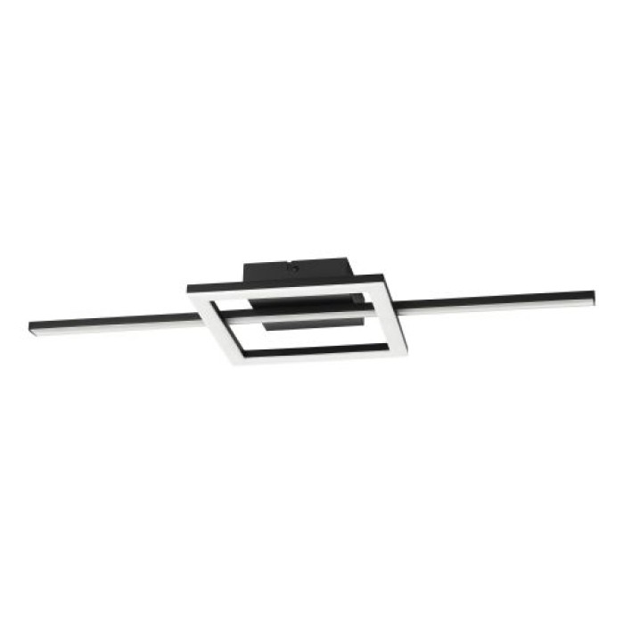 EGLO LED Deckenleuchte CCT 66cm schwarz 2600lm - Agostino, 75916