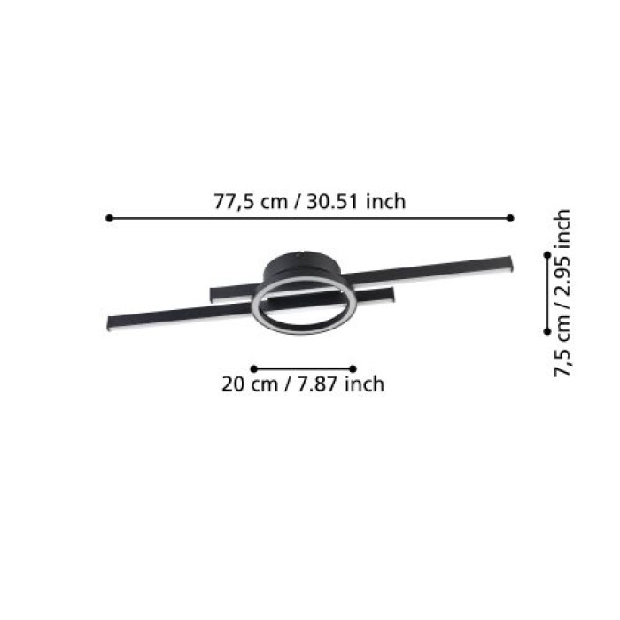 EGLO LED Deckenleuchte CCT dimmbar 2850lm - Gambulaga, 75969