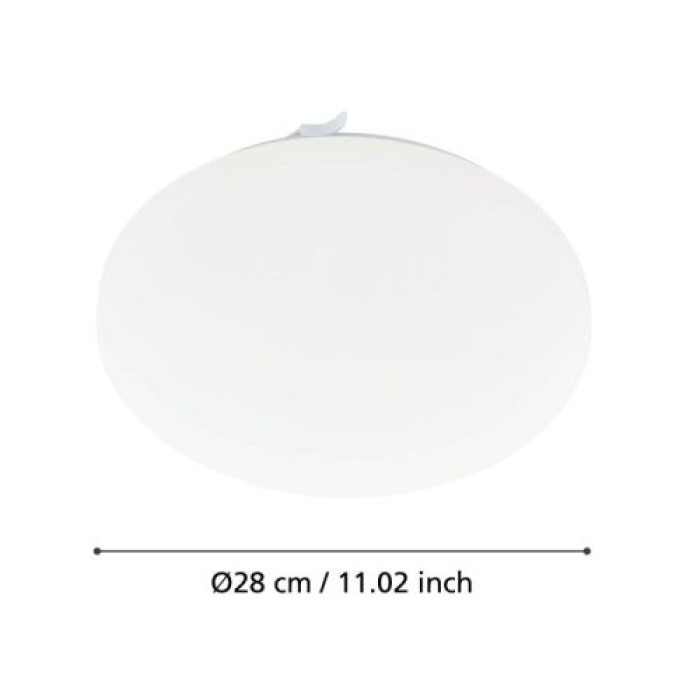 EGLO LED Wand-/Deckenleuchte Ø28cm 1100lm 3000K Frania, 97871